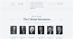 Desktop Screenshot of cabinetsecretaries.com