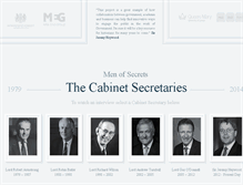 Tablet Screenshot of cabinetsecretaries.com